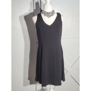 DONNA RICCO FIT FLARE DRESS COLOR BLACK SLEEVELESS RAYON-SPANDEX SIZE M
